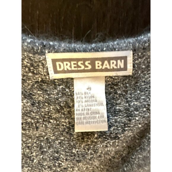 Dress Barn Silk/Nylon/Angora/Lambswool Blend Embroidered Zip-up Sweater Size S - Picture 3 of 7